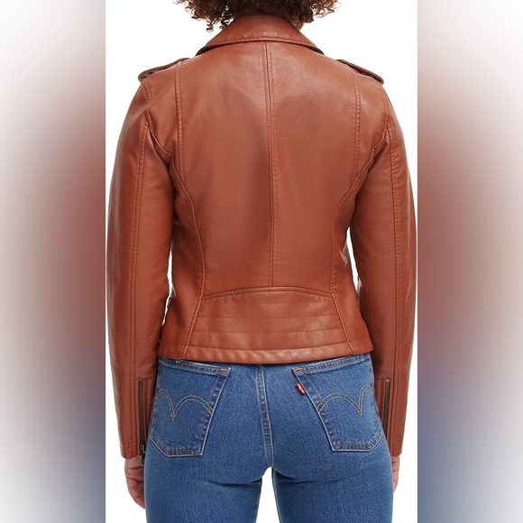 Levi's womens The Classic Faux Leather Moto Jacket - Picture 3 of 14